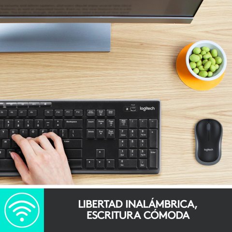 (km0) Teclado Y Mouse Logitech Wireless Logitech Mk270 P n 920-004513 Cash30