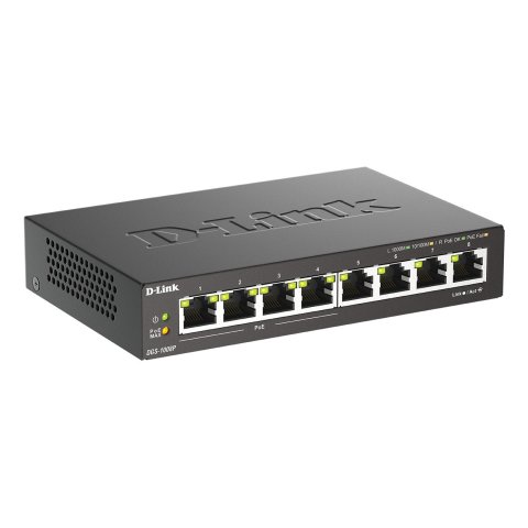 (km0) Switch No Gestionable D-link Dgs-1008p 8p Giga Con 4p Poe (52w) Sobremesa No Rack Cash30