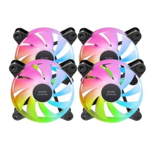Kit 4xventilador Interno Argb Mars Gaming Mf4a...