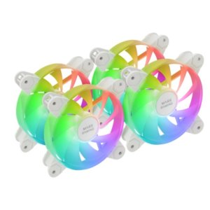 Kit 4xventilador Interno Argb Mars Gaming Mf4aw 120mm Sin...
