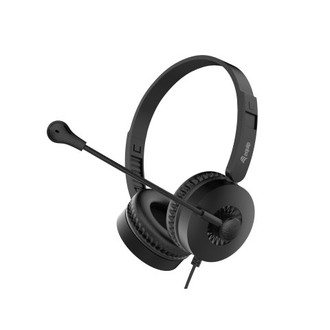 Headset Usb Equip Life Microfono Flexible Control De Volumen Color Negro   Blanco