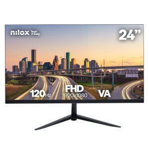 Monitor 24" Hdmi Vga Nilox Nxm24fhd1205 Va Fhd 120hz 1ms 250cd m² Vesa 75x75