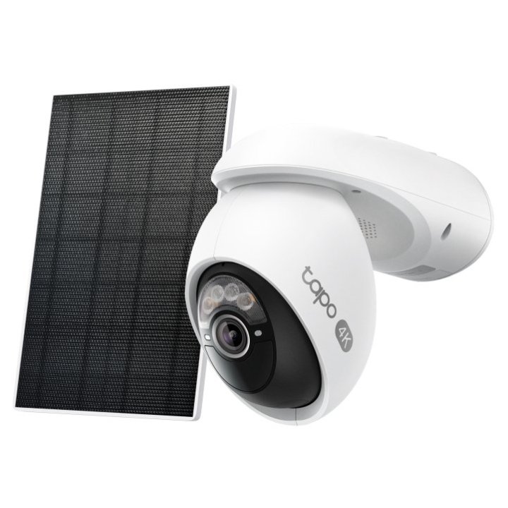 Camara Exterior Ip Wifi Tp-link Tapo C660 4k 8mp Panel Solar Ip65 V. Nocturna Color 360 Ia