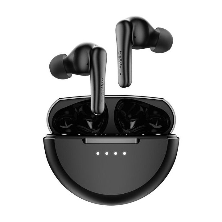 Auricular Intrauditivo Bluetooth Belkin Soundform Rhythm Anc Negro 28h Ipx5 Multipunto 4mic Usb-c
