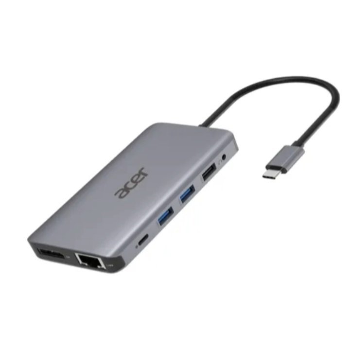 Docking Usb-c Acer 12 En 1 2xhdmi 1xdp 2xusb-a 3.2 2xusb-a 2.0 1xusb-c Pd 1xrj45 1xsd/tf 1xjack Plata