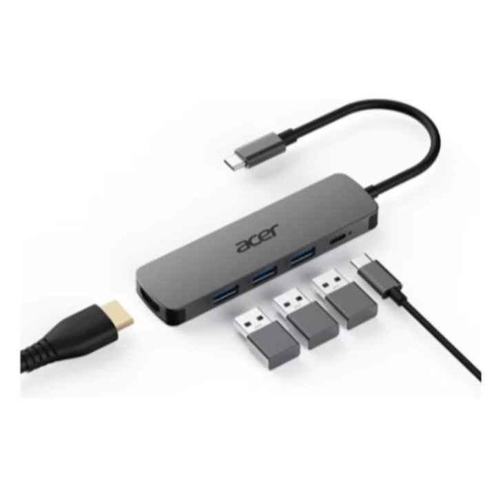 Docking Usb-c Acer 5 En 1 1xhdmi 4k 3xusb-a 3.2...