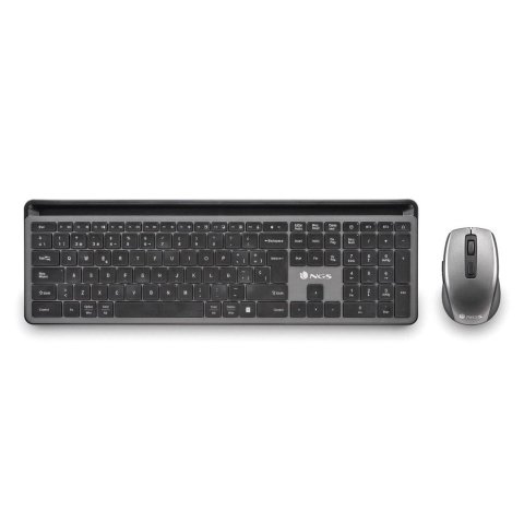 Teclado Y Mouse Ngs Eclipse Kit Multifunción Recargable Con 12 Teclas Multimedia