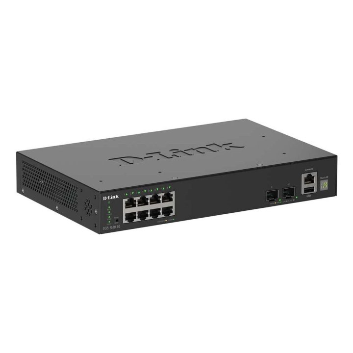 Switch Semigestionable D-link Stackable Dgs-1530-10 e 8p Giga + 2p 10g Sfp+