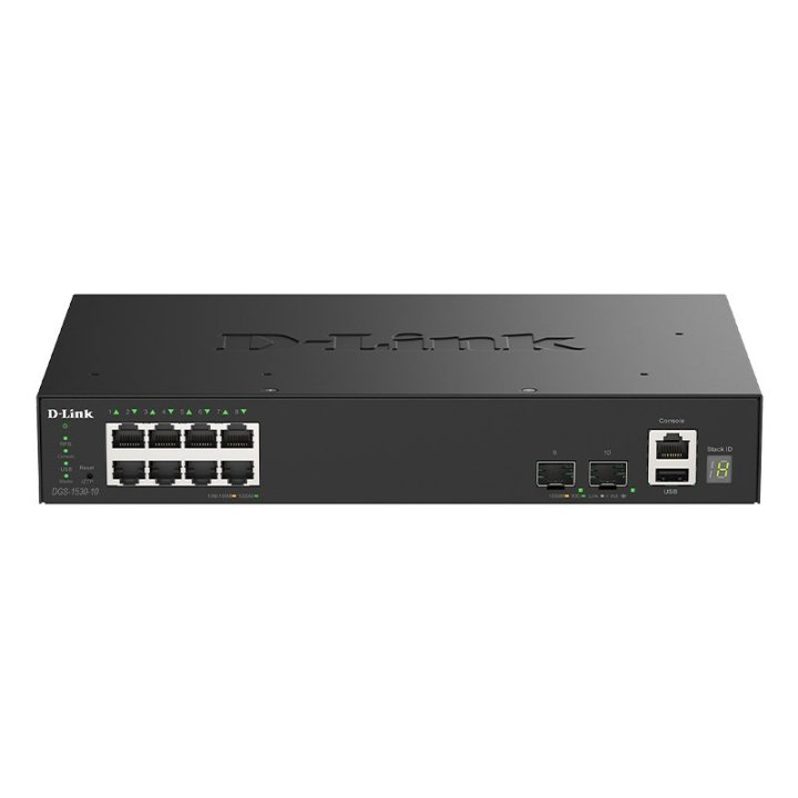 Switch Semigestionable D-link Stackable Dgs-1530-10 e 8p Giga + 2p 10g Sfp+
