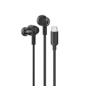 Auricular Intrauditivo Usb-c Belkin Soundform Anc Control Reproduccion Microfono Negro Hi-res Ipx5