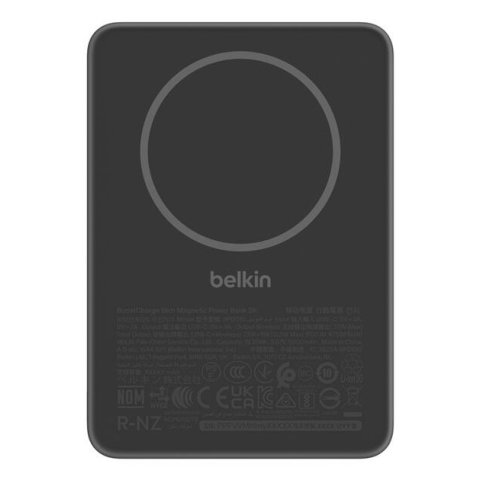 Powerbank Belkin Bpd010hqbk 5000mah 15w 1xusb-c Qi 7.5w Magnetica Carga Simultanea Slim Negro