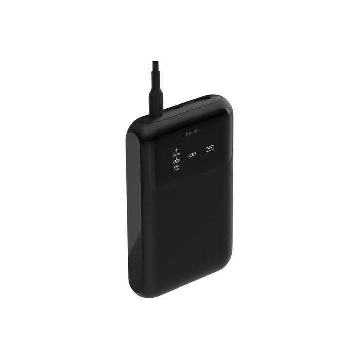 Powerbank Belkin Bpb020btbk 20000mah 65w 2xusb-c Pd 1xusb-a Pantalla Digital Color Negro