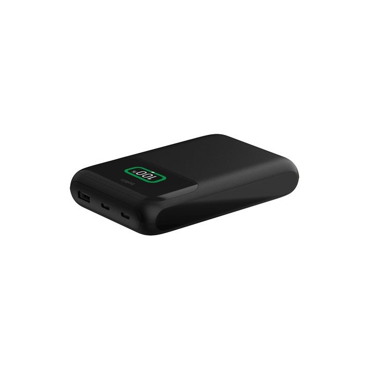Powerbank Belkin Bpb020btbk 20000mah 65w 2xusb-c Pd 1xusb-a Pantalla Digital Color Negro