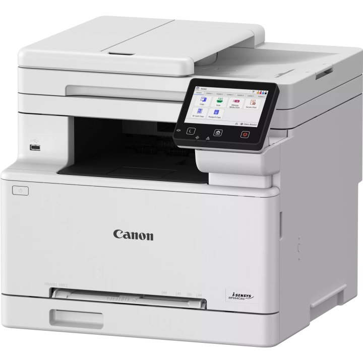 Multifuncion Laser Color Canon Mf664cdw 27ppm Adf 50h Dual Duplex Wifi B.250 Blanco negro