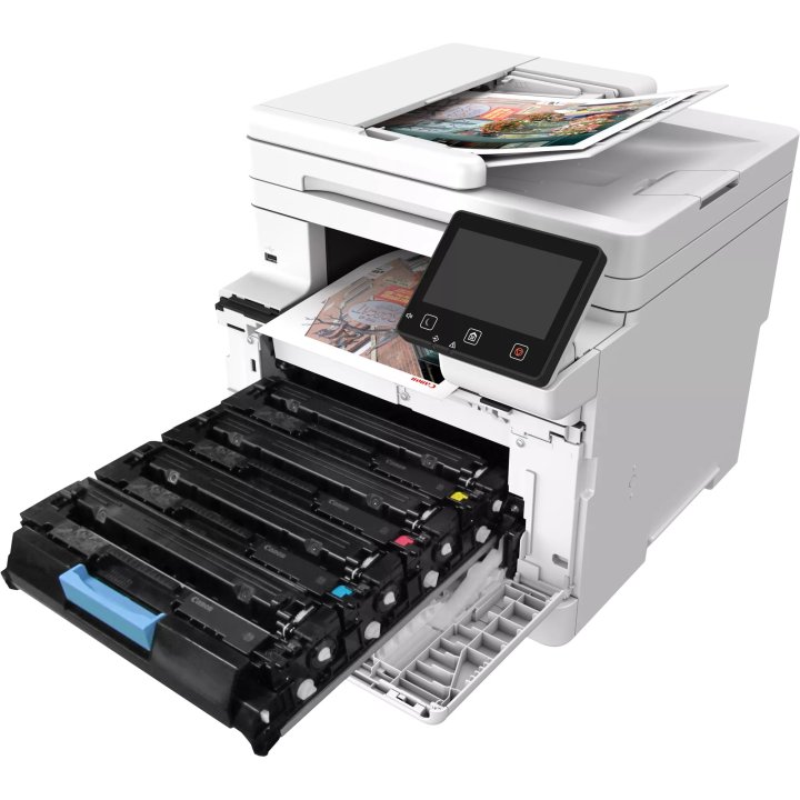 Multifuncion Laser Color Canon Mf664cdw 27ppm Adf 50h Dual Duplex Wifi B.250 Blanco negro