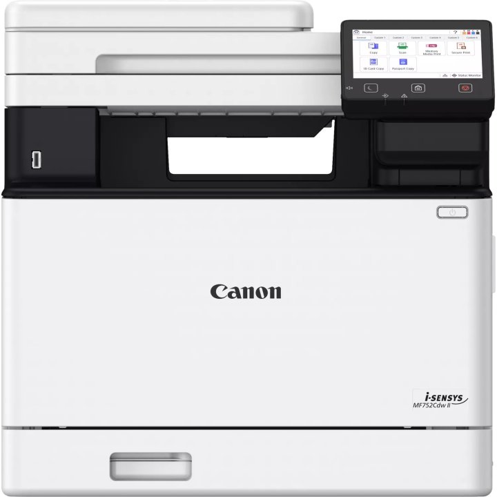 Multifuncion Laser Color Canon Mf752cdw Ii 33ppm Adf 50h Dual Duplex Wifi B.250 Blanco negro