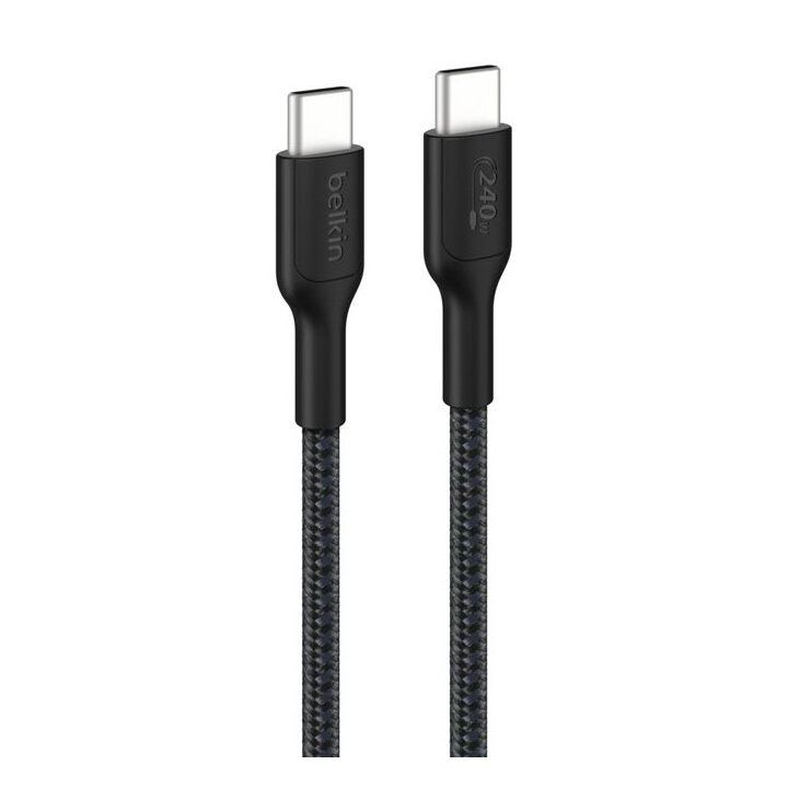 Cable Usb-c A Usb-c 2m Belkin 240w Trenzado Color Negro