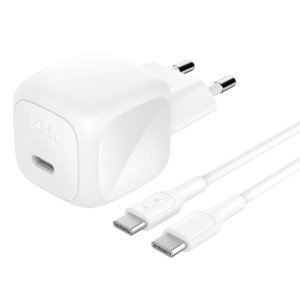 Cargador Usb Pd Belkin Wca013kq1mwh 45w 1xusb-c Cable Usb-c 1m Diseño Compacto Color Blanco