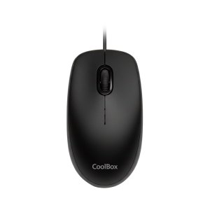 Mouse Coolbox U01 Cable Usb-a 3 Botones 1600 Dpi Color Negro