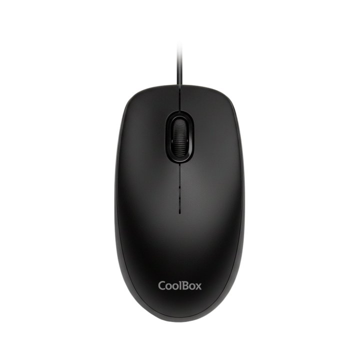 Mouse Coolbox U01 Cable Usb-a 3 Botones 1600 Dpi Color Negro