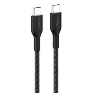 Cable Usb-c A Usb-c 1m Belkin 240w Trenzado Color Negro