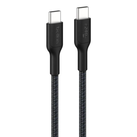 Cable Usb-c A Usb-c 1m Belkin 240w Trenzado Color Negro