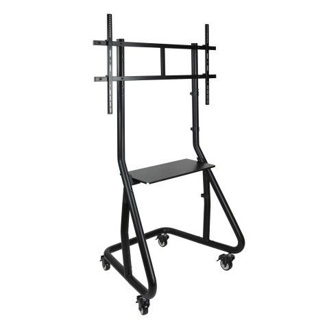 Soporte De Suelo Con Ruedas Tooq Fs20200m-b 1 Pantalla 60"-100" Vesa 200x200-1000x600 Bandeja Negro