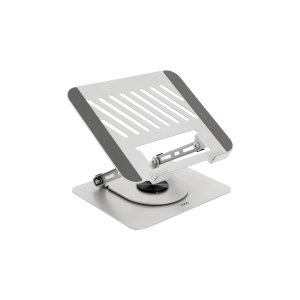 Soporte De Portatil Tooq Ph-dafne-g Elevador Rotacion 360º De 11" A 17" Plegable Gris Oscuro