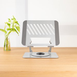 Soporte De Portatil Tooq Ph-dafne-g Elevador Rotacion 360º De 11" A 17" Plegable Gris Oscuro 2