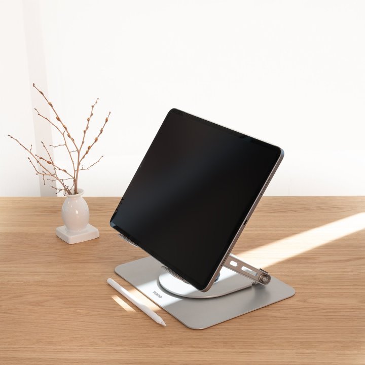 Soporte De Portatil Tooq Ph-dafne-g Elevador Rotacion 360º De 11" A 17" Plegable Gris Oscuro