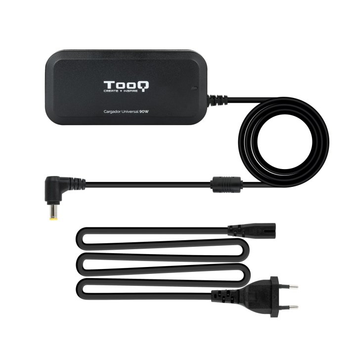 Cargador Universal Portatil Tooq Tqlc-90bs02m 90w 12 Conectores Salida Usb Negro