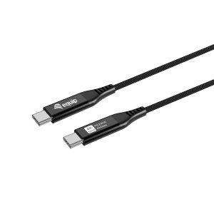 Cable Usb-c A Usb-c  Usb4 Ultra Slim 1.2m Equip 128389 Transferencia 40g 240w 5a Color Negro