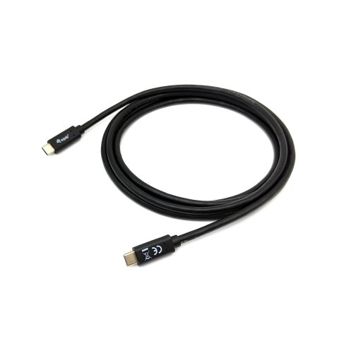 Cable Usb-c A Usb-c 0,5m Equip 128348 Transferencia 5g 3a Color Negro
