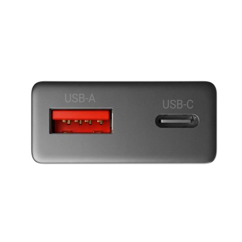 Cargador Usb Gan Mars Gaming Md-gan30 30w 1xusb-c 1xusb-a Pd Color Negro