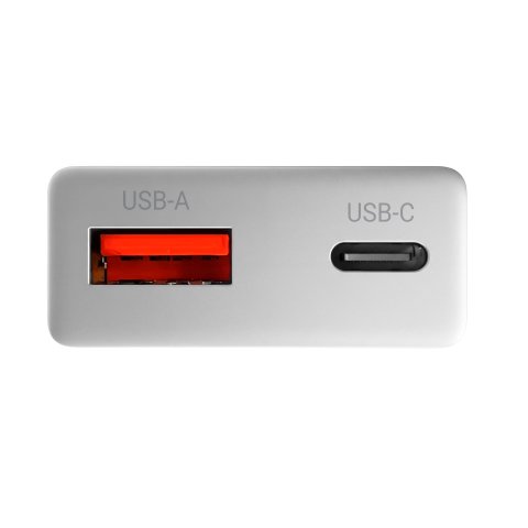 Cargador Usb Gan Mars Gaming Md-gan30w 30w 1xusb-c 1xusb-a Pd Color Blanco