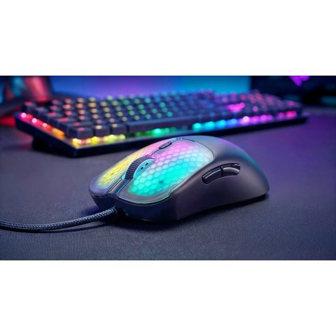 Mouse Mars Gaming Mm-viper Ultraligero 56g Cableado Usb 6 Botones 12800 Dpi Rgb Negro