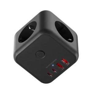 Powercube Mars Gaming Md-cube20 4 Usb 3 Tomas De Corriente. Regleta Color Negro 2