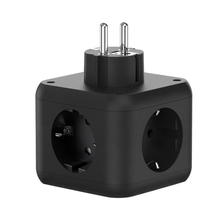 Powercube Mars Gaming Md-cube20 4 Usb 3 Tomas De Corriente. Regleta Color Negro