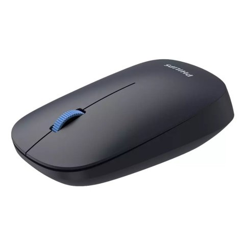 Mouse Philips Wireless Y Bluetooth Spk7438l Multi-device 2.4ghz Bt 5.0 4 Botones 1600 Dpi Negro