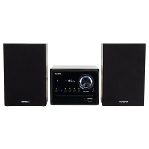 Micro Cadena De Musica Aiwa Msbtu-300 Hi-fi Bluetooth 4.2 Cd Mp3 Usb Carga Radio Fm 20w Rms Negro 2