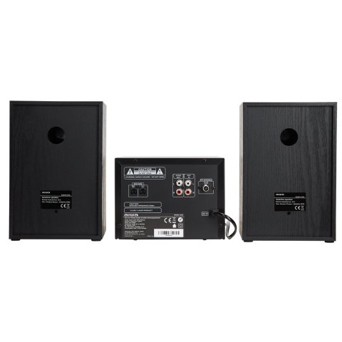Micro Cadena De Musica Aiwa Msbtu-300 Hi-fi Bluetooth 4.2 Cd Mp3 Usb Carga Radio Fm 20w Rms Negro