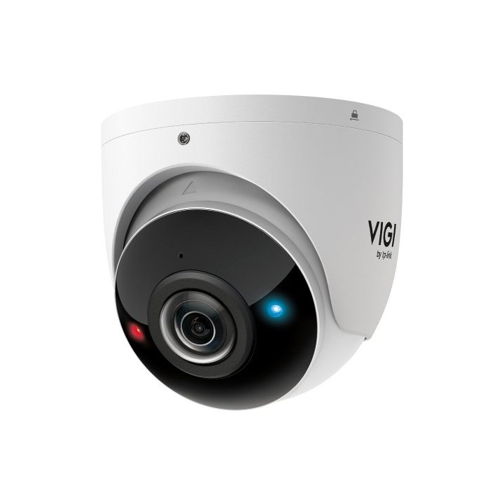 Camara Exterior Ip Tp-link Vigi S485pi 4k 8mp Panoramica 180 Poe Ia Ip67 Ik10 Luz Roja Azul Blanco