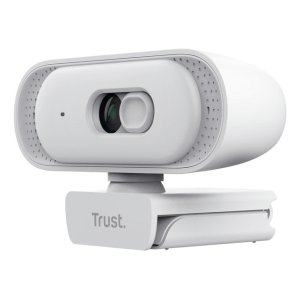 Webcam Trust Tomar 2k Qhd 2560x1440 30fps Fov 76 Grados Reduccion Ruido Privacidad Blanco 2