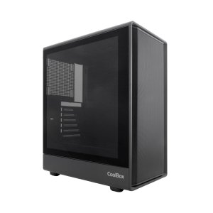 Caja Atx Coolbox Ga700 Darkside Gpu Max 315mm Cristal Templado Liquida 240mm Usb-c Negra