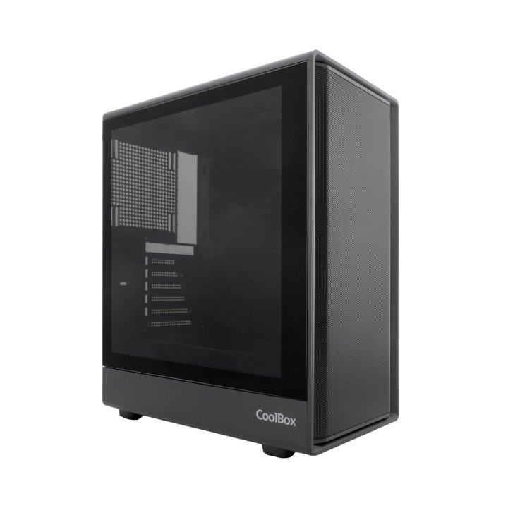 Caja Atx Coolbox Ga700 Darkside Gpu Max 315mm Cristal Templado Liquida 240mm Usb-c Negra
