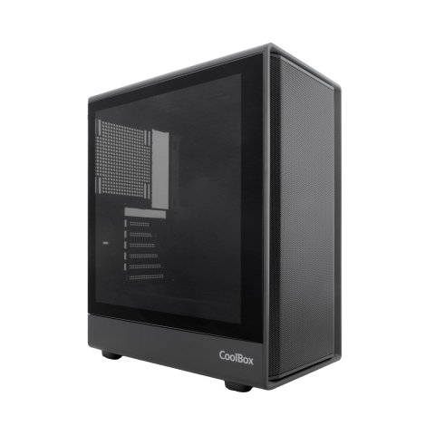 Caja Atx Coolbox Ga700 Darkside Gpu Max 315mm Cristal Templado Liquida 240mm Usb-c Negra