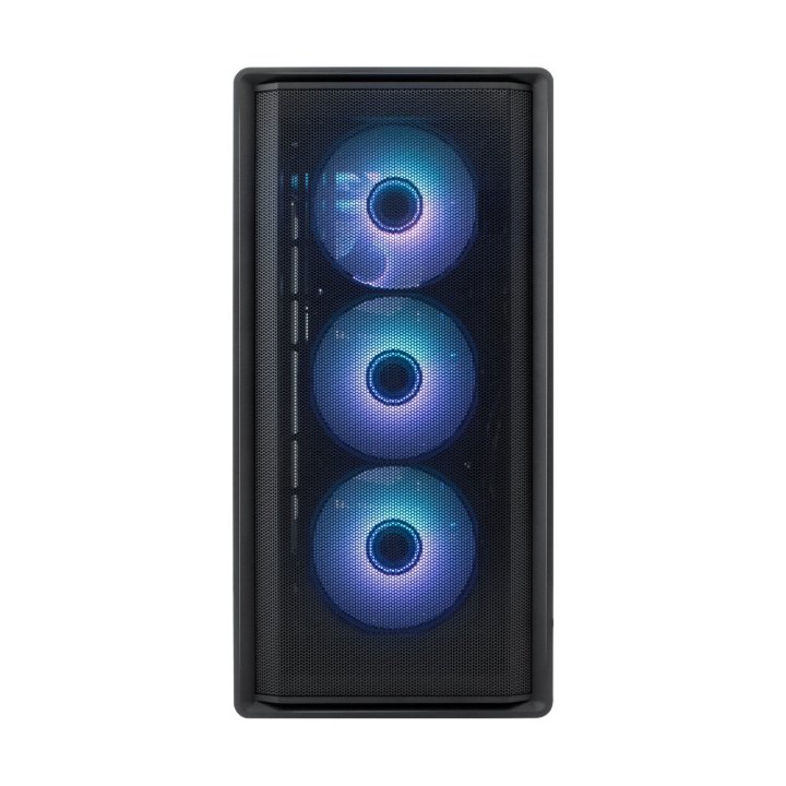 Caja Atx Coolbox Ga700 Darkside Gpu Max 315mm Cristal Templado Liquida 240mm Usb-c Negra