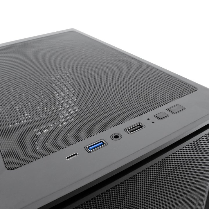 Caja Atx Coolbox Ga700 Darkside Gpu Max 315mm Cristal Templado Liquida 240mm Usb-c Negra