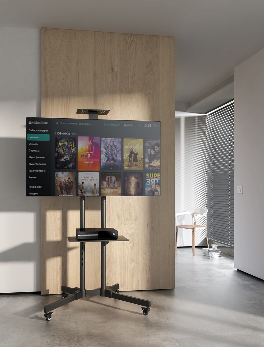 EQUIP Soporte Móvil — Para TV 37-70" hasta 50kg, VESA 600x400 — vista detalle 2