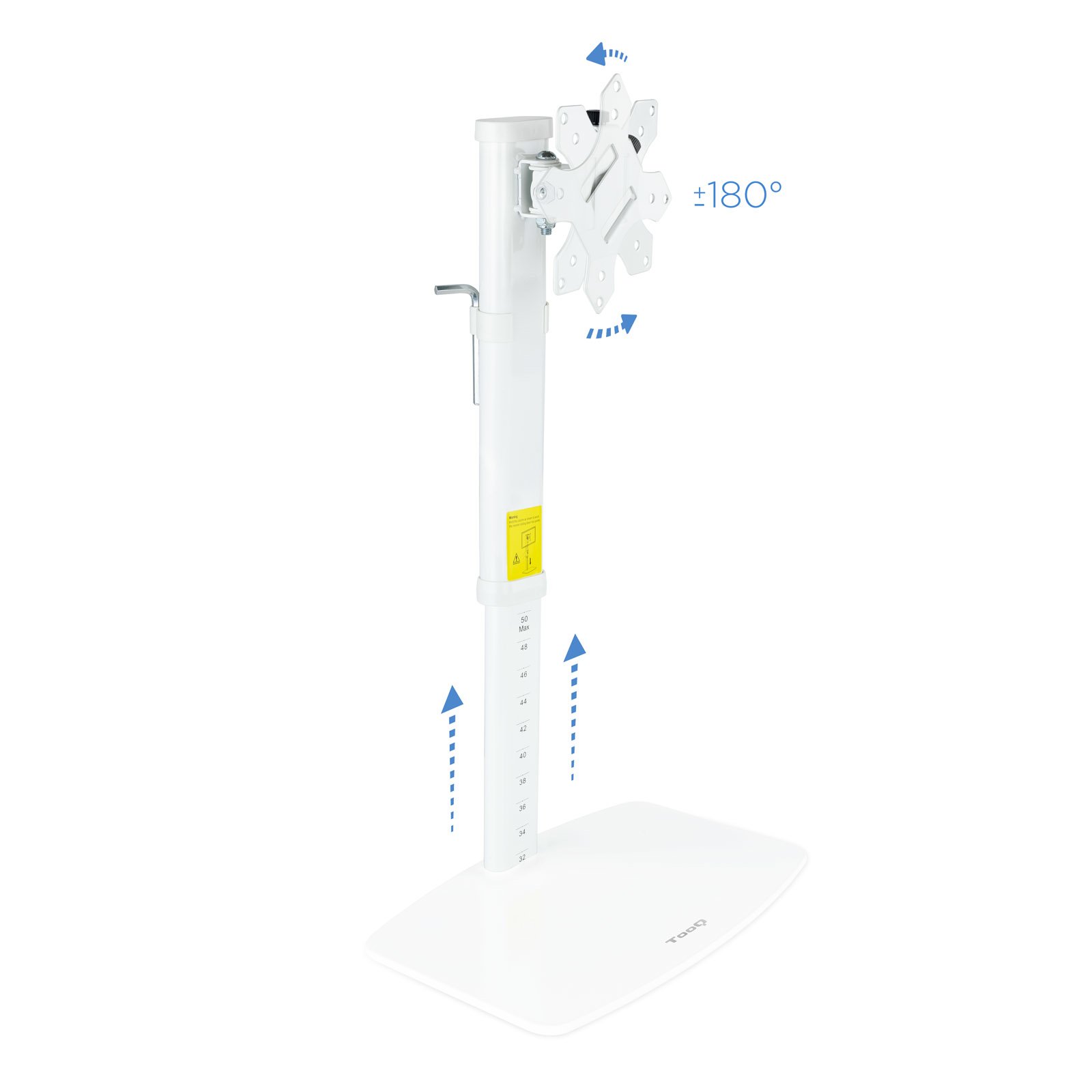 Soporte de Mesa DB1127TN-W para 1 Pantalla de 17-27" MAX. 6KG VESA 75X75 y 100X100 Blanco — vista detalle 1